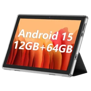 ECOPAD 10.1 Inch Tablet for office use matte black finish 12GB RAM + 64GB ROM, with 1TB SD expansion