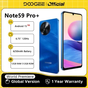 DOOGEE Note59 Pro+ 5G Smartphone Android 15 Global Version