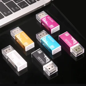 USB 2.0 Card Reader 4 in 1 Multi Card Reader Memory Adapter For Memory Stick Pro Duo Micro SD/T-Flash/M2/MS Card Reader