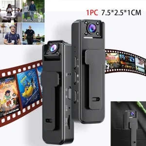 1080P Mini Body Camera Action Cam with Audio & Video Wearable Cameras Portable Camcorder