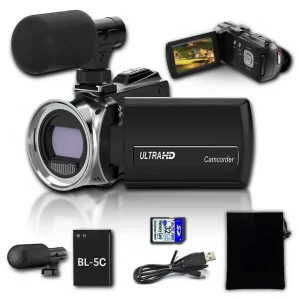 48mp 4k High-Definition Handheld Dv Camera - Professional Vlog Recording Equipment - 18x Digital Zoom