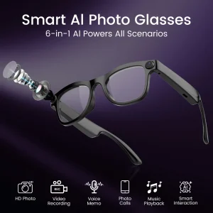 220W pixel AI smart glasses equipped with a camera and video glasses