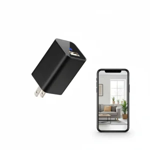 Mini Security Camera 1080P HD, Motion Detection, Remote View, Recording, USB Phone Charger for Home/Office/Hotel Indoor Use