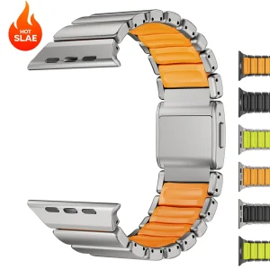 Stainless Steel Band for Apple Watch Ultra 3 49mm 46mm 45mm 44mm Luxury Metal Bracelet for Iwatch 11 10 9 8 7 5 6 SE3 Correa Strap for Men